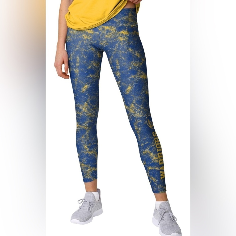 Blue and Gold Warriors Women's Leggings 059